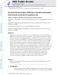 Cover page: Recurrent Events Analysis With Data Collected at Informative Clinical Visits in Electronic Health Records