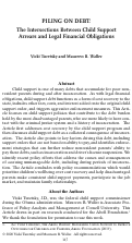 Cover page: Piling on Debt: The Intersections Between Child Support Arrears and Legal Financial Obligations