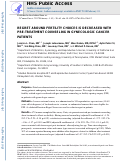 Cover page: Regret around fertility choices is decreased with pre-treatment counseling in gynecologic cancer patients