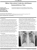 Cover page: Miliary Tuberculosis Coinfection with the Human Immunodeficiency Virus