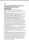 Cover page: Vascular effects of bevacizumab and pulsed dye laser protocols