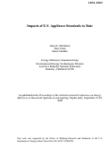 Cover page: Impacts of U.S. appliance standards to date