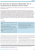 Cover page: An Overview of Genomic Biomarker Use in Cardiovascular Disease Clinical Trials