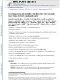 Cover page: Novel Oppositional Defiant Disorder 6 Months After Traumatic Brain Injury in Children and Adolescents.