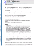 Cover page: The autism symptom interview, school‐age: A brief telephone interview to identify autism spectrum disorders in 5‐to‐12‐year‐old children