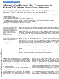 Cover page: Schlemm's Canal Expands After Trabeculectomy in Patients With Primary Angle–Closure GlaucomaSchlemm's Canal Expands After Trabeculectomy in PACG