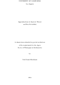 Cover page: Approximations in Operator Theory and Free Probability