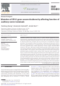 Cover page: Mutation of OPA1 gene causes deafness by affecting function of auditory nerve terminals