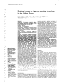 Cover page: Regional trends in cigarette smoking behaviour in the United States