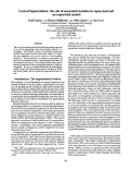 Cover page: Lexical Segmentation: the role of sequential statistics in supervised and un-supervised models