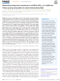 Cover page: Measuring long-term exposure to wildfire PM2.5 in California: Time-varying inequities in environmental burden