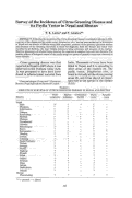 Cover page: Survey of the Incidence of Citrus Greening Disease and its Psylla Vector in Nepal and Bhutan