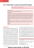 Cover page: Heart failure in persons living with HIV infection