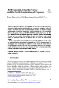 Cover page: Environmental Aldehyde Sources and the Health Implications of Exposure.