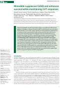 Cover page: Minnelide suppresses GVHD and enhances survival while maintaining GVT responses.