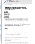 Cover page: Racial and ethnic disparities in communication study enrollment for young people with cancer: A descriptive analysis of the literature.