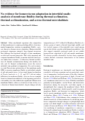 Cover page: No evidence for homeoviscous adaptation in intertidal snails: analysis of membrane fluidity during thermal acclimation, thermal acclimatization, and across thermal microhabitats