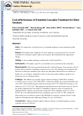 Cover page: Cost‐effectiveness of extended cessation treatment for older smokers