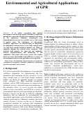 Cover page: Environmental and agricultural applications of GPR