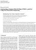 Cover page: Constructing a Genome-Wide LD Map of Wild A. gambiae Using Next-Generation Sequencing