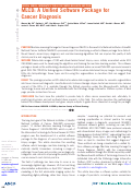 Cover page: MLCD: A Unified Software Package for Cancer Diagnosis.