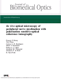 Cover page: In vivo optical microscopy of peripheral nerve myelination with polarization sensitive-optical coherence tomography