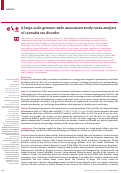 Cover page: A large-scale genome-wide association study meta-analysis of cannabis use disorder