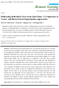 Cover page: Delineating Individual Trees from Lidar Data: A Comparison of Vector- and Raster-based Segmentation Approaches