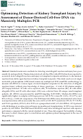 Cover page: Optimizing Detection of Kidney Transplant Injury by Assessment of Donor-Derived Cell-Free DNA via Massively Multiplex PCR