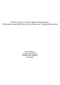 Cover page: Politics, America, and Sex: What Could Go Wrong? The Orange County Right Wing and the Battle over Progressive Education