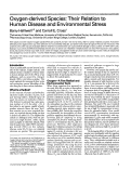 Cover page: Oxygen-Derived Species: Their Relation to Human Disease and Environmental Stress