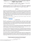 Cover page: Imaging shear wave propagation for elastic measurement using OCT Doppler variance method