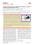 Cover page: Complex Dynamical Networks Constructed with Fully Controllable Nonlinear Nanomechanical Oscillators
