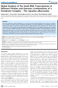 Cover page: Global Analysis of the Small RNA Transcriptome in Different Ploidies and Genomic Combinations of a Vertebrate Complex – The Squalius alburnoides