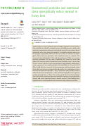 Cover page: Neonicotinoid pesticides and nutritional stress synergistically reduce survival in honey bees