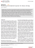 Cover page: Redefining environmental exposure for disease etiology