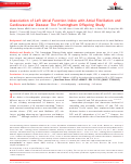 Cover page: Association of Left Atrial Function Index with Atrial Fibrillation and Cardiovascular Disease: The Framingham Offspring Study