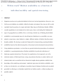 Cover page: Within Reach? Habitat Availability as a Function of Individual Mobility and Spatial Structuring.
