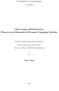 Cover page: Ultra Large Field-of-view Fluorescent Biomedical Scanner Imaging System