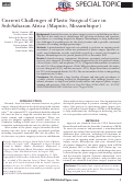 Cover page: Current Challenges of Plastic Surgical Care in Sub-Saharan Africa (Maputo, Mozambique)