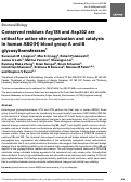 Cover page: Conserved residues Arg188 and Asp302 are critical for active site organization and catalysis in human ABO(H) blood group A and B glycosyltransferases.