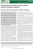 Cover page: Ground-level ozone influenced by circadian control of isoprene emissions