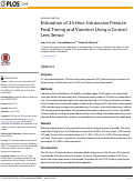 Cover page: Estimation of 24-Hour Intraocular Pressure Peak Timing and Variation Using a Contact Lens Sensor