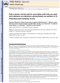 Cover page: Police sexual coercion and its association with risky sex work and substance use behaviors among female sex workers in St. Petersburg and Orenburg, Russia