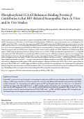 Cover page: Phosphorylated CCAAT/Enhancer Binding Protein β Contributes to Rat HIV-Related Neuropathic Pain: In Vitro and In Vivo Studies