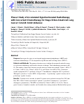 Cover page: Phase 1 Study of Accelerated Hypofractionated Radiation Therapy With Concurrent Chemotherapy for Stage III Non-Small Cell Lung Cancer: CALGB 31102 (Alliance).