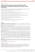 Cover page: Continuous dosing versus interrupted therapy with ixekizumab: an integrated analysis of two phase 3 trials in psoriasis