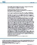 Cover page: Traumatic hemorrhagic brain injury: impact of location and resorption on cognitive outcome.