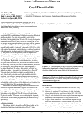 Cover page: Images in Emergency Medicine: Cecal Diverticulitis