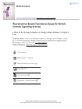 Cover page: Fluorescence-Based Functional Assay for Wnt/-Catenin Signaling Activity